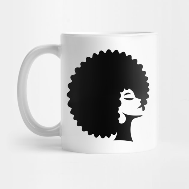 Woman with Afro by KayBee Gift Shop